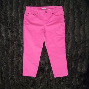 Jones New York Stretch crop Jeans Pink Sz 8p